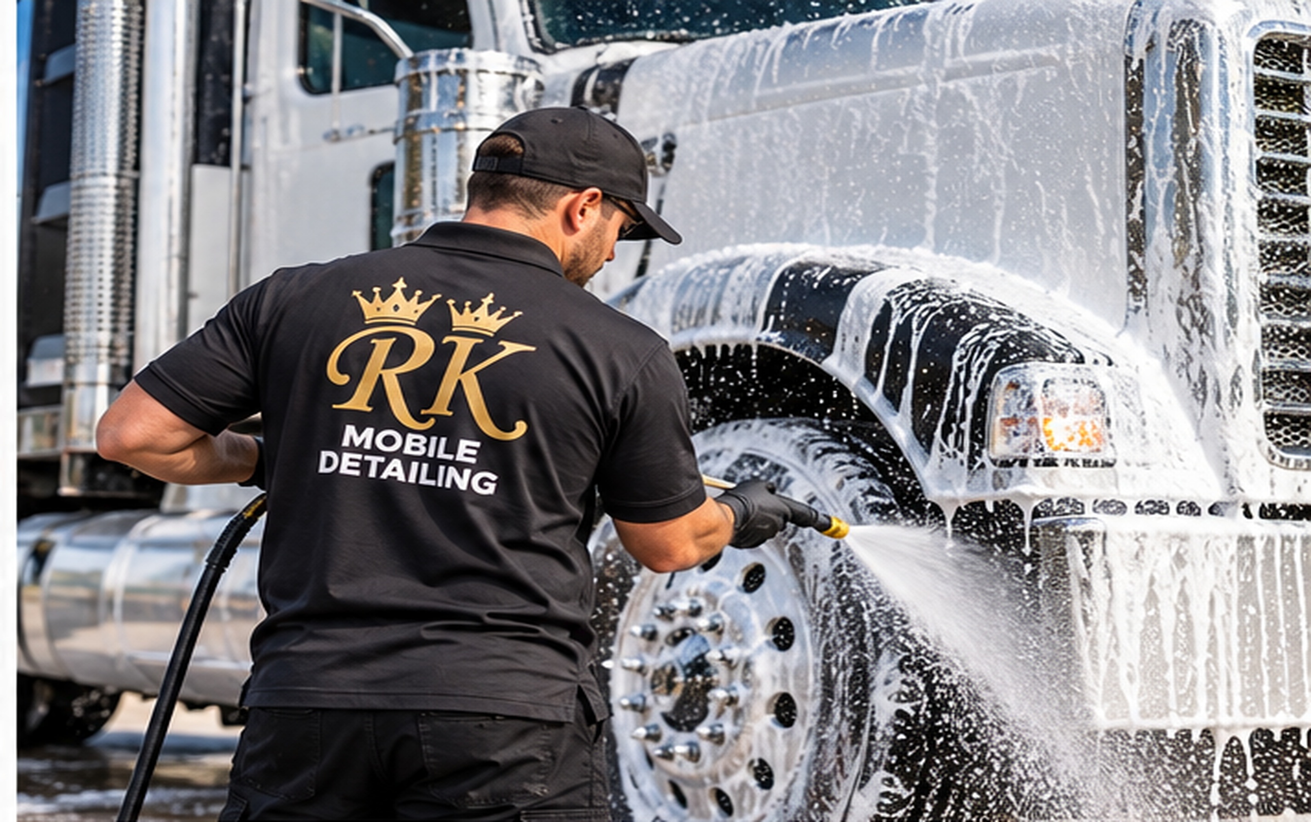 RK Mobile Detailing commercial fleet and heavy duty truck cleaning